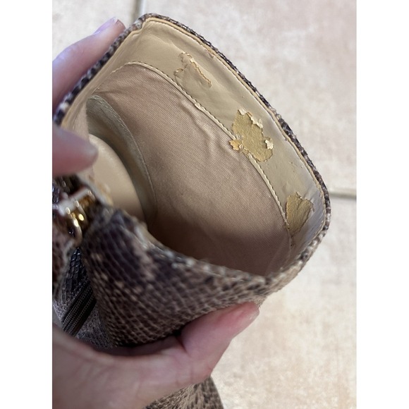 I.N.C. International Concepts Taytee Women's Snake Skin Style Ankle Zip Boots 10 - Picture 16 of 16